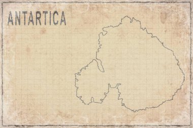 Antarktika 'nın Antik Kağıt Haritası, Tarihi Harita