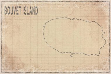 Bouvet Adası 'nın Antika Haritası Tarihi Kağıt, Tarihi Harita