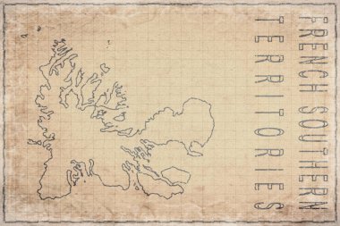 Eski Fransız Güney Bölgelerinin Tarihi Harita Tarihi Kağıt Haritası