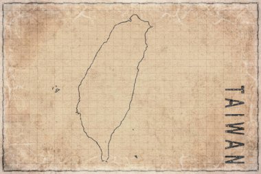 Antika Tayvan Haritası Tarihi Kağıt, Tarihi Harita