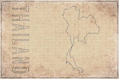 Eski Tayland Haritası Tarihi Kağıt, Tarihi Harita