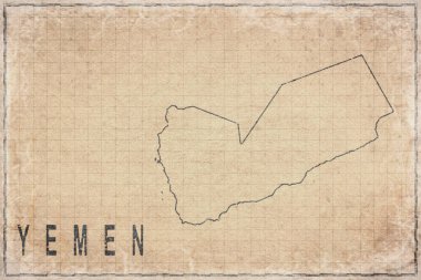 Yemen 'in Antik Kağıt Haritası, Tarihi Harita