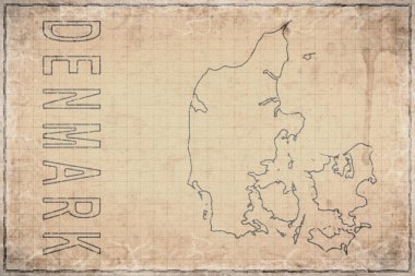 Tarihi Haritada Danimarka 'nın Tarihi Haritası