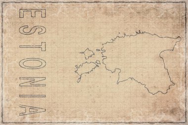 Estonya Antik Kağıt Haritası, Tarihi Harita