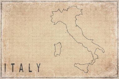 Antika İtalya Haritası Tarihi Kağıt, Tarihi Harita