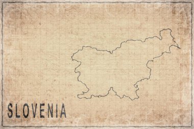 Slovenya 'nın Antika Kağıt ve Tarihi Haritası