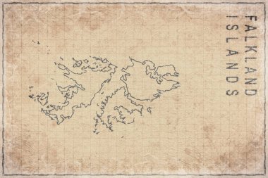 Falkland Adaları Tarihi Harita Tarihi Kağıt Üzerinde Antik Harita