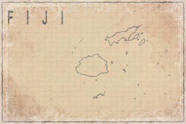 Fiji 'nin Antik Kağıt Haritası, Tarihi Harita