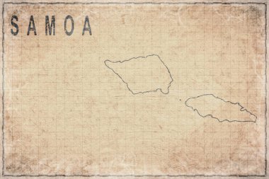 Samoa Antik Kağıt Haritası, Tarihi Harita