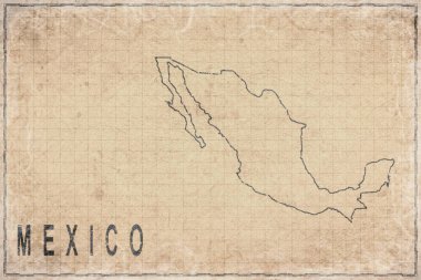 Meksika Antik Haritası Tarihi Kağıt, Tarihi Harita