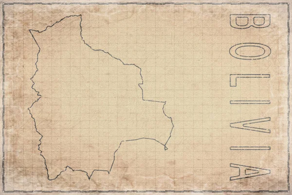 Bolivya 'nın Eski Kağıt Haritası, Tarihi Harita