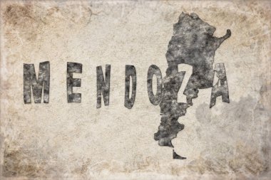 Arjantin Mendoza Haritası ve Harf Tasarımı