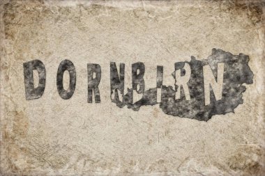 Avusturya Dornbirn Haritası ve Harf Tasarımı