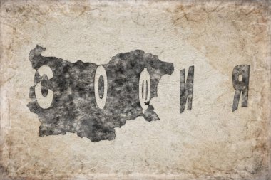 Bulgaristan Sofya Haritası ve Beyaz Harita Tasarımı
