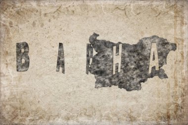 Bulgaristan Beyaz Harita ve Harf Tasarımı