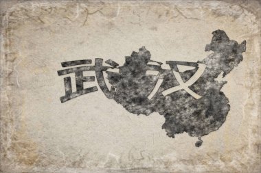 Çin Wuhan Haritası ve Harf Tasarımı