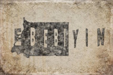 Ekvator Ginesi Haritası ve Beyaz Harf Tasarımı