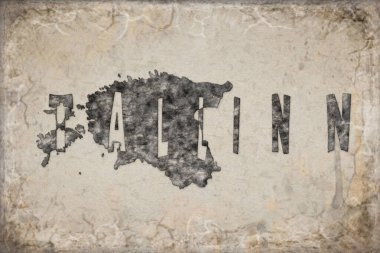 Estonya Tallinn Haritası ve Beyaz Harf Tasarımı