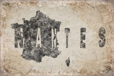 France Nantes Harita ve Harf Tasarımı