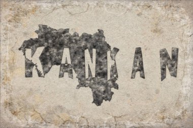 Gine Kankan Haritası ve Beyaz Harf Tasarımı