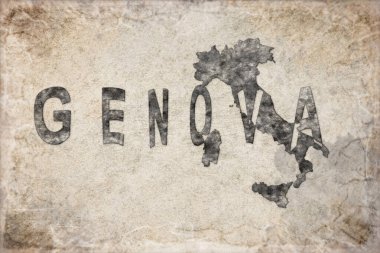 İtalya Beyaz Harita ve Harf Tasarımı