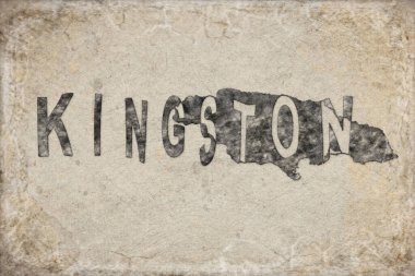 Jamaika Kingston Harita ve Harf Tasarımı