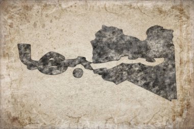 Libya Sabha Haritası ve Beyaz Harf Tasarımı