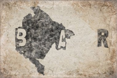 Karadağ Bar Haritası ve Beyaz Harita Tasarımı