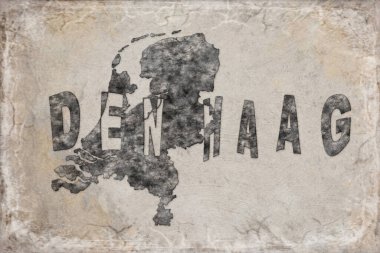 Hollanda Lahey Haritası ve Beyaz Harf Tasarımı