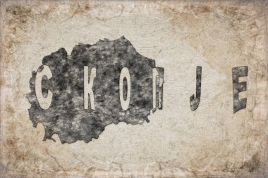 Kuzey Makedonya Üsküp Harita ve Beyaz Harita Tasarımı