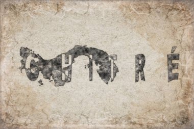 Panama Chitre Haritası ve Beyaz Harf Tasarımı