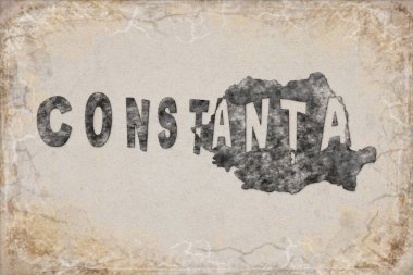 Romanya Sabit Haritası ve Beyaz Harf Tasarımı