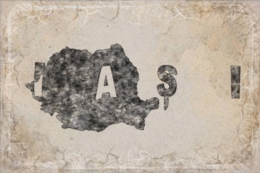 Romanya 'nın Beyaz Harita ve Harf Tasarımı