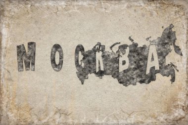 Rusya Moskova Haritası ve Beyaz Harita Tasarımı