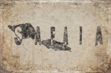 Samoa Safaia Haritası ve Beyaz Harf Tasarımı