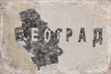 Sırbistan Belgrad Haritası ve Beyaz Harita Tasarımı