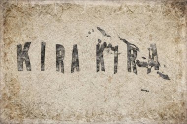 Solomon Adaları Kira Haritası ve Beyaz Harf Tasarımı