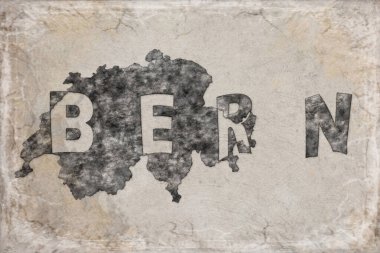 İsviçre Bern Haritası ve Harf Tasarımı