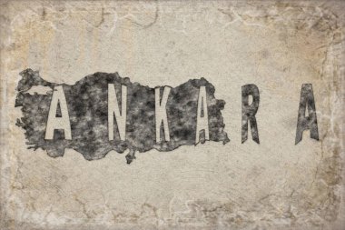 Türkiye Ankara Haritası ve Beyaz Harita Tasarımı