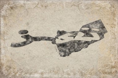 Yemen Taiz Haritası ve Beyaz Harf Tasarımı