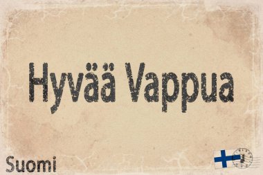 Finlandiya İşçi Bayramı Kutlaması, Vintage Kağıt