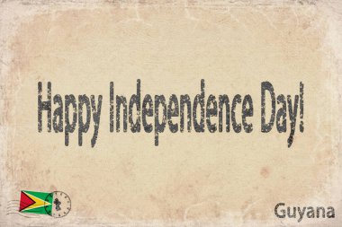Guyana Bağımsızlık Günü Ulusal Kutlama, Vintage Kağıt