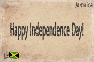 Jamaika Bağımsızlık Günü Kutlama Tatili, Vintage Kağıt