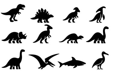 Dinozorların vektör kümesi