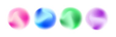radyal soyut şekil ışık png gradyan bulanık çember bulanık element vektör renkleri sıvı örgü neon küre aura kabarcığı oluşturur. pembe, mavi, yeşil ve mor figür.
