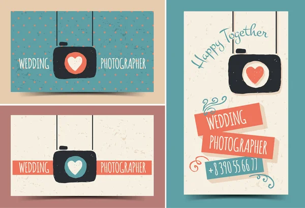 Creative business card photographer — 图库矢量图片