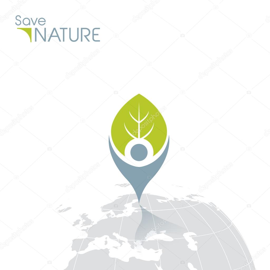 Save Nature icon.