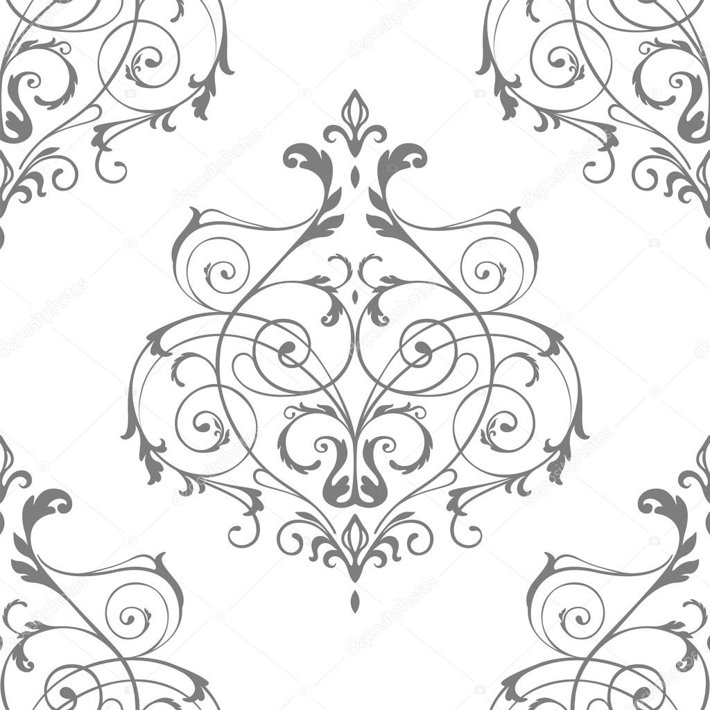 victorian ornament seamless pattern