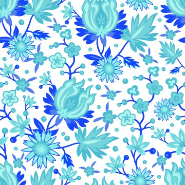 kesintisiz mavi porselenleri