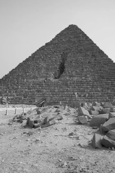 Пірамідний Комплекс Гіза Англ Giza Pyramid Complex Також Відомий Некрополь — стокове фото